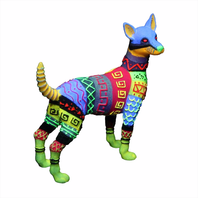 Aqua Della Dia de los Muertos Hund