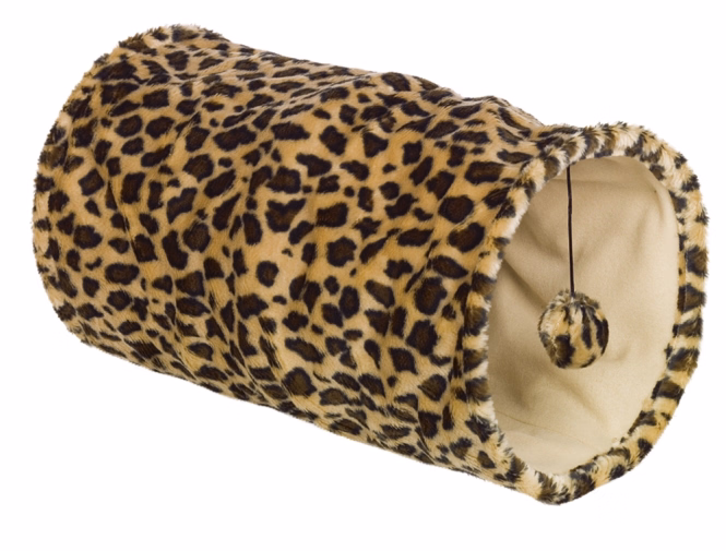 Plüschtunnel Leopard für Katzen