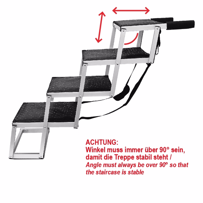 Nobby Aluminium Falt-Treppe - 4-stufig