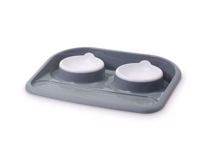 Savic Futterstation Butler grau - 2x 300ml