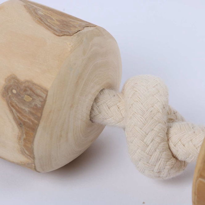 D&D Seilspielzeug Kaffeeholz Triple Wood