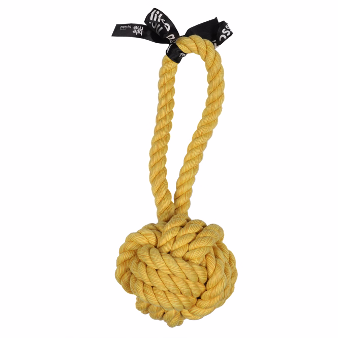 EBI Ball mit Schlaufe gelb - 25x9x9cm