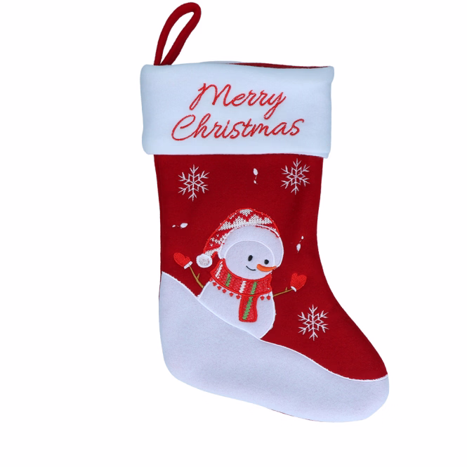 Weihnachtssocke Christmas Stocking Snowman