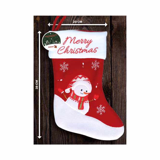 Weihnachtssocke Christmas Stocking Snowman