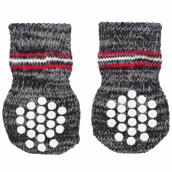 Trixie Hundesocken - Grau - XL