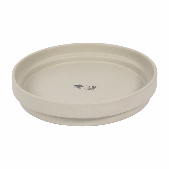 D&D Trinknapf ACE - beige - 850ml - 20x20x4,5cm