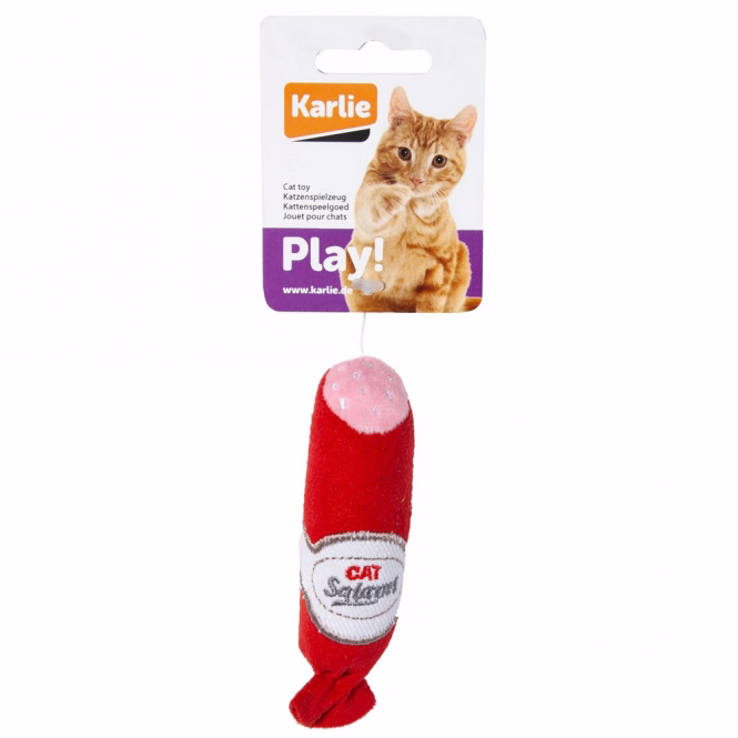 Katzenspielzeug Salami