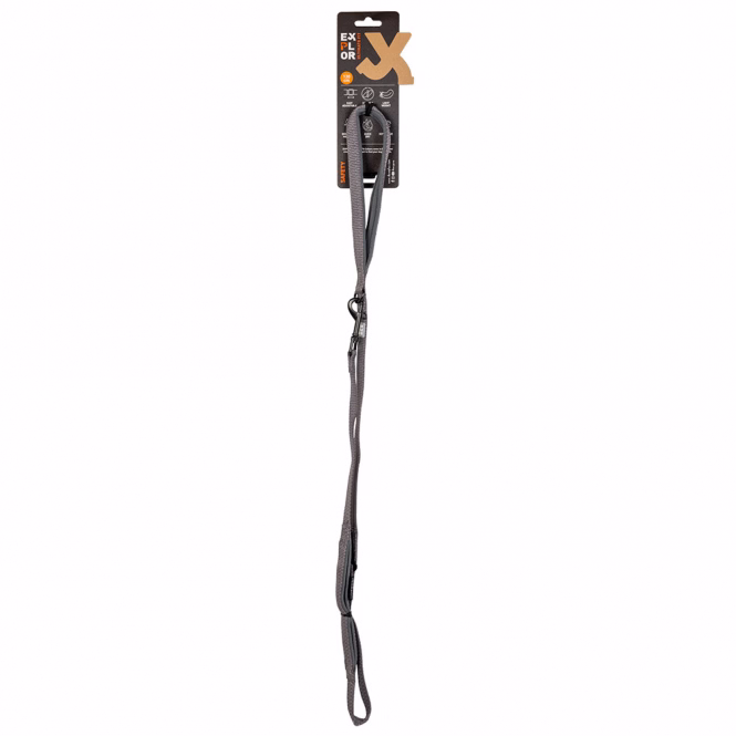 Duvoplus EXPLOR Ultimate Fit On-The-Road-Leine Safety - Silver Reflective - 130cm - 25mm