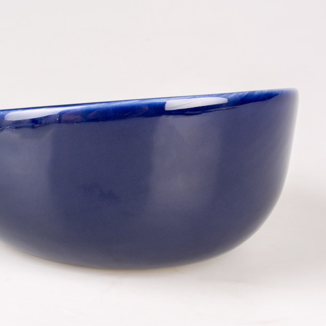 Duvoplus Futternapf Stone Obliq - blau/gold - 150ml - 13x13,5x7cm