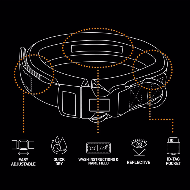 EXPLOR Ultimate Fit Comfy Hundehalsband Safety