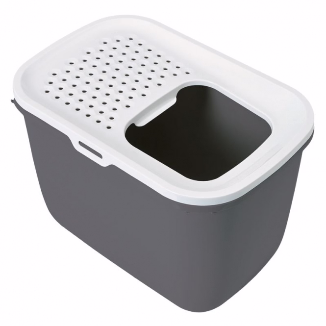 Savic Katzentoilette Hop In - champagner/toskanarot