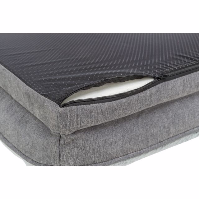 Trixie Vital Bett Lino Soft - grau/hellgrau - 70 × 55 cm
