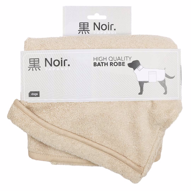 EBI Noir Japandi Bademantel - beige - L - 72x41cm