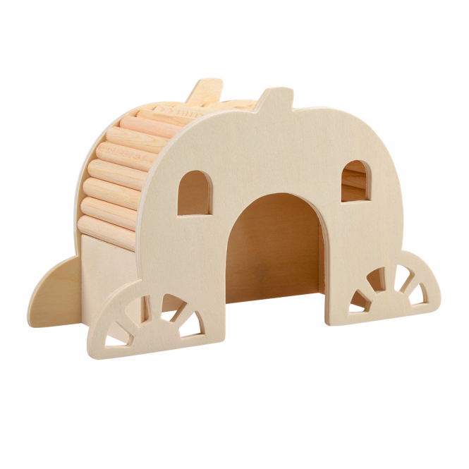 Duvoplus Brückenhaus aus Holz - 15 x 7 x 9cm