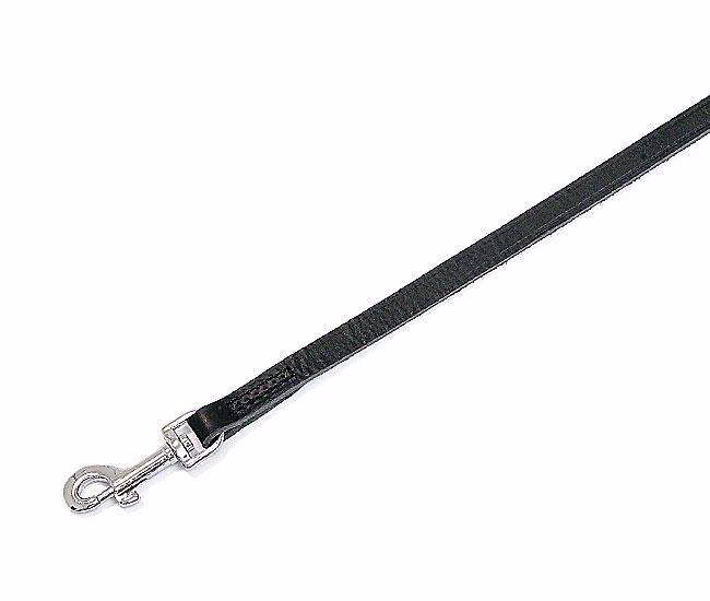 RONDO Lederleine genäht, Schwarz
