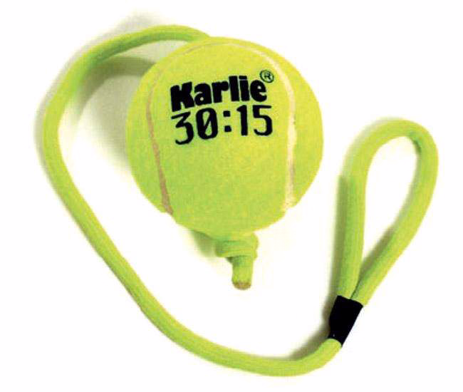 Tennisball mit Seilschlaufe