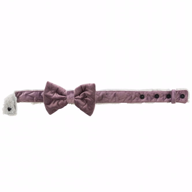 Trixie Halsband Estelle mit Schleife - flieder - M?L: 40?55 cm/40 mm