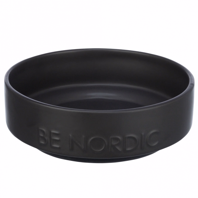 Trixie BE NORDIC Keramiknapf für Hunde - schwarz/0,5l