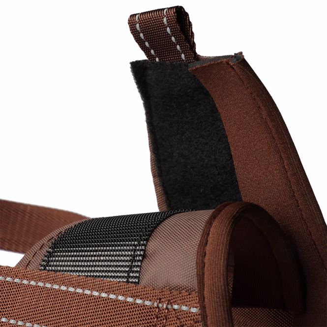 EBI Netz-Maulkorb - braun - L - 16-40cm / Ø18-23cm
