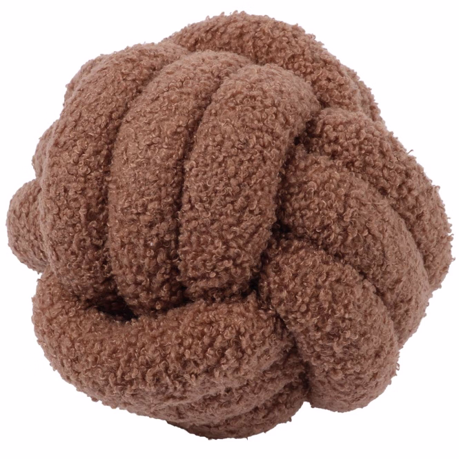 D&D Seilspielzeug Teddy Ball PUCK - Braun - 22x22x22cm