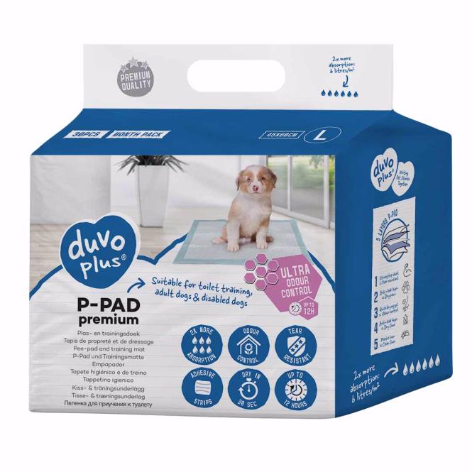 Welpenunterlagen P-Pad Premium mit Geruchskontrolle
