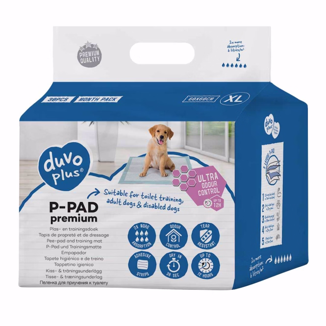 Welpenunterlagen P-Pad Premium mit Geruchskontrolle
