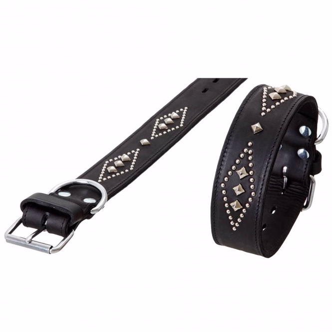 Karlie RONDO Halsband doubliert mit Ziernieten - 70cm/50mm