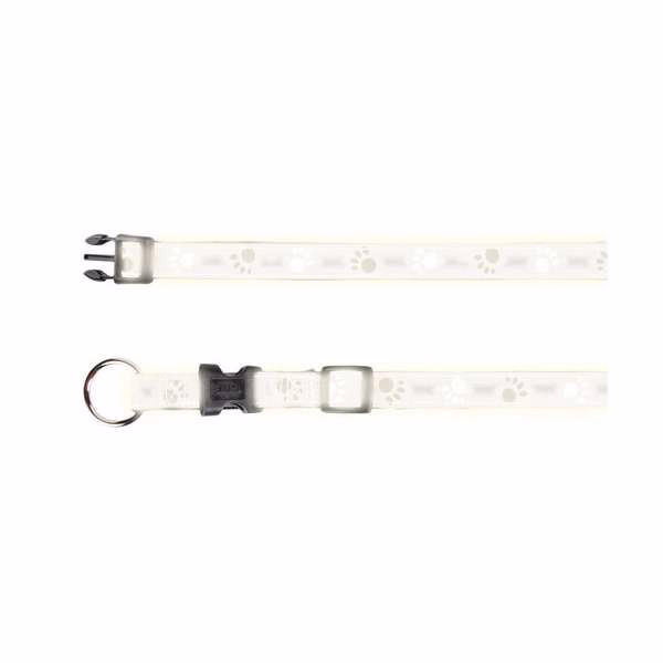 Halsband Silver Reflect mit Pfotenmotiv