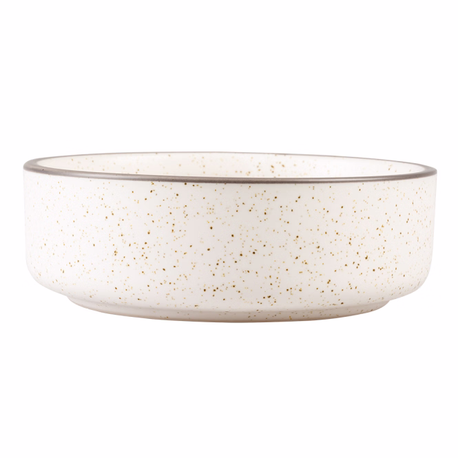 Duvoplus Keramiknapf Stone Speckle - weiß - 750ml