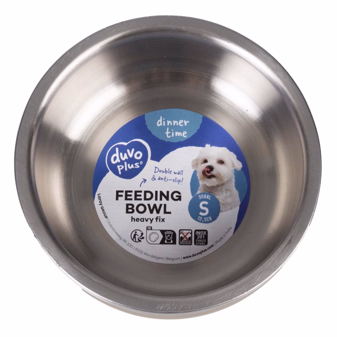 Duvoplus Futternapf Heavy Fix - braun - 350 ml / 12,5cm