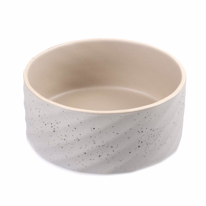 Duvoplus Keramiknapf Stone Wavy Dune - 2100ml - 21,5x21,5x8cm