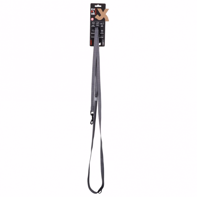 Duvoplus Trainingsleine EXPLOR Ultimate Fit Safety - Silver Reflective - 220cm - 16mm