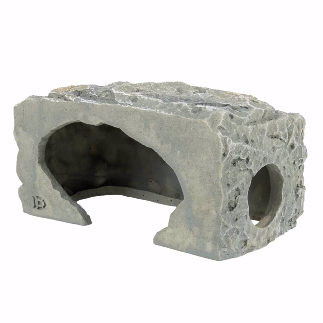 Aqua Della Zucht-Höhle Felsen - Grau - M - 21x10,5x10cm
