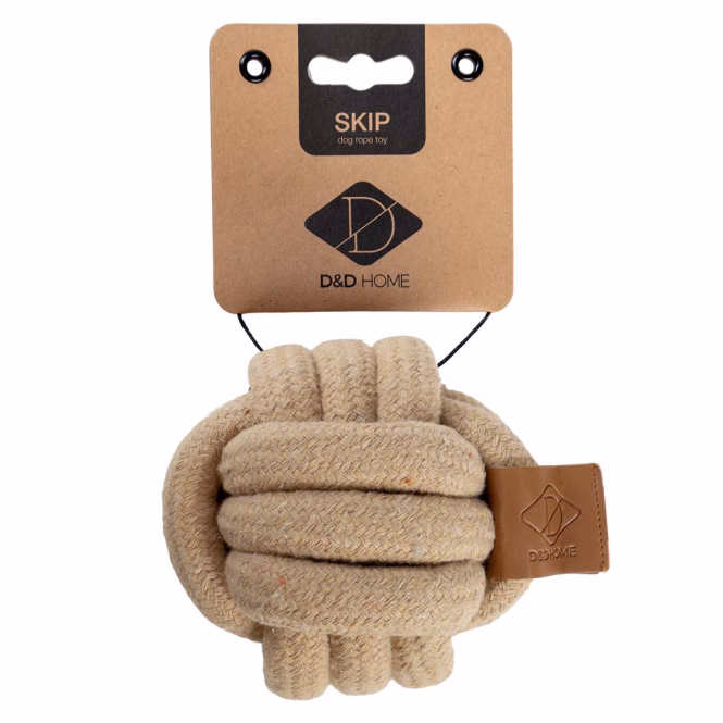 D&D Baumwollspielzeug Skip - sand - 6x6x6cm