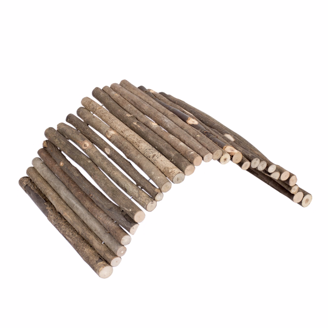 Flexible Nagerbrücke aus Holz
