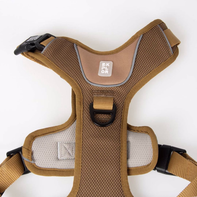 Duvoplus EXPLOR Ultimate Fit No-Pull-Geschirr - honey gold - L - 48-58cm - 58-81cm