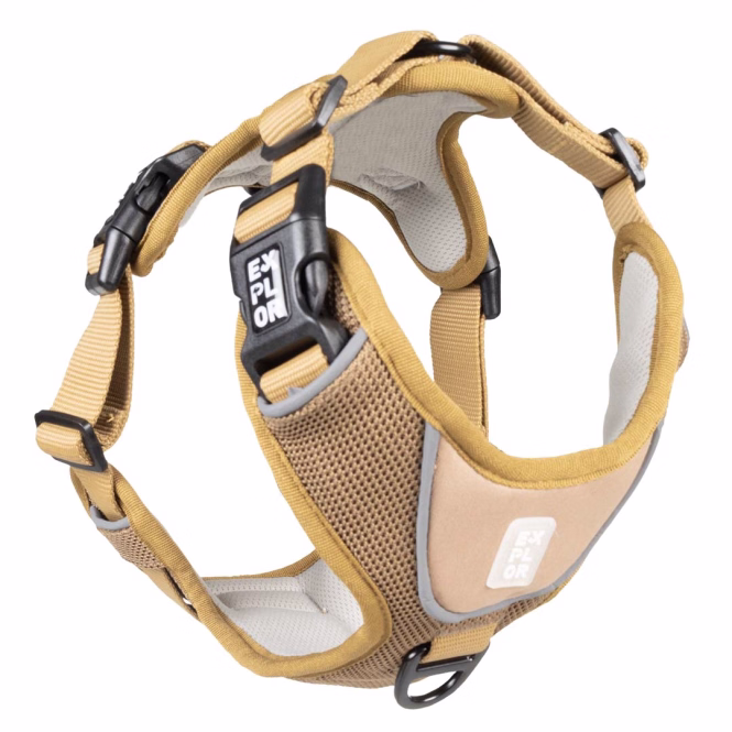 Duvoplus EXPLOR Ultimate Fit No-Pull-Geschirr - honey gold - XL - 52-66cm - 71-104cm
