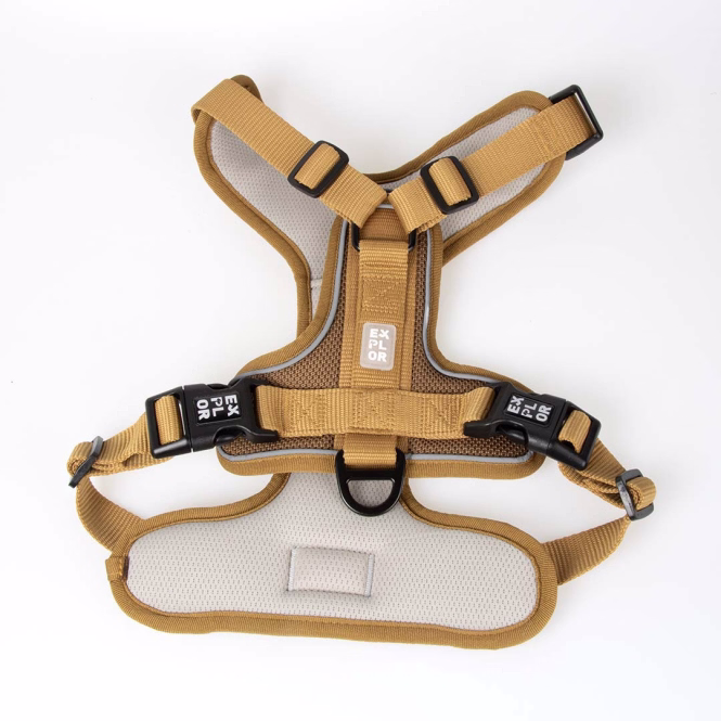 Duvoplus EXPLOR Ultimate Fit No-Pull-Geschirr - honey gold - XL - 52-66cm - 71-104cm