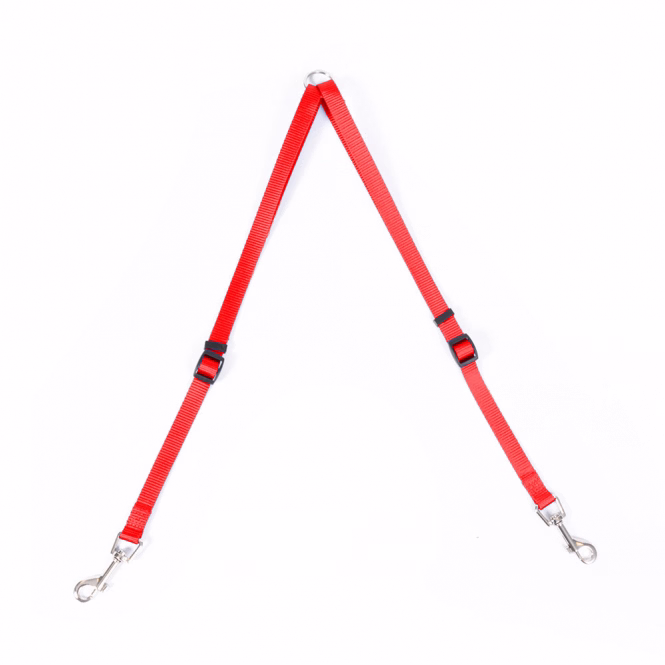 Duvoplus Nylon-Kupplungsstück für Hundeleine - Rot