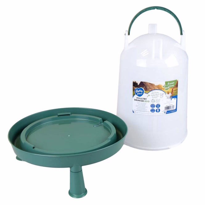 Duvoplus Hühner-Tränke mit Griff & Füßen ECO - 10 Liter