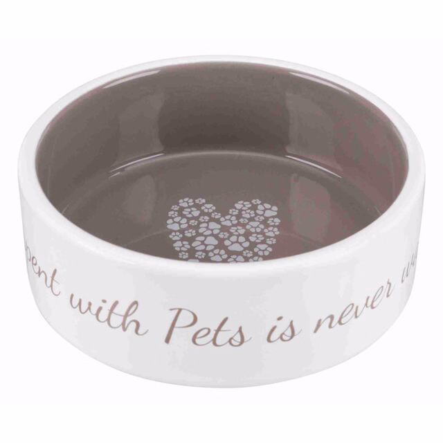Trixie Keramiknapf Pet's Home - creme/taupe - 0,8 l/ø 16 cm