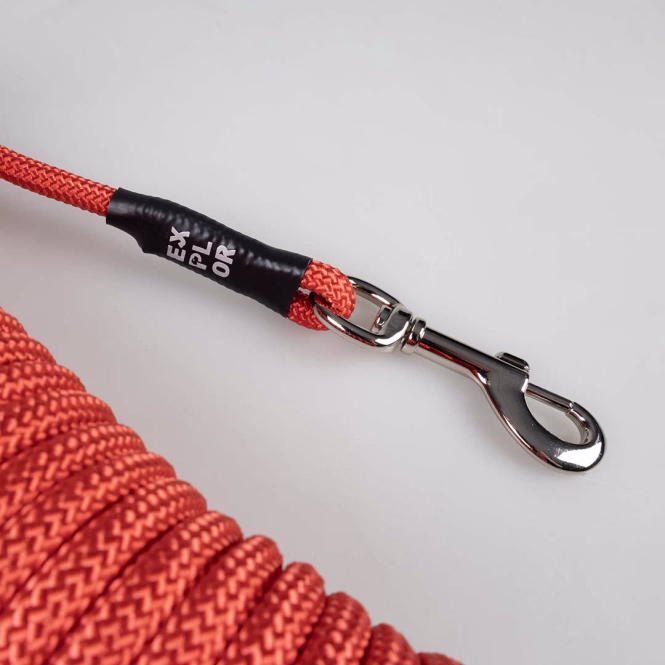 Duvoplus EXPLOR Trackingleine Classic rund - rot - 10m/8mm