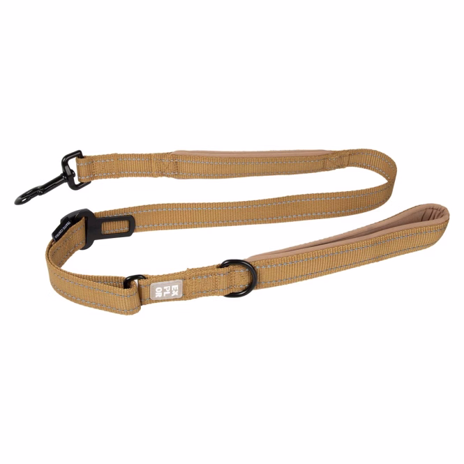 Duvoplus EXPLOR Ultimate Fit On-The-Road-Leine Fashion - honey gold - 130cm - 16mm