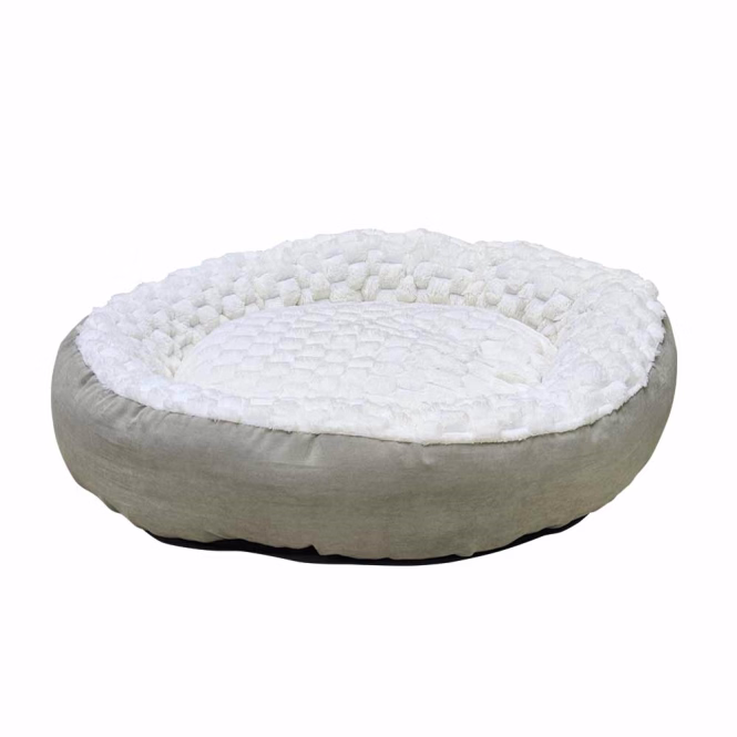Nobby Donutbett Diamond - cream - Ø 50 x 15 cm