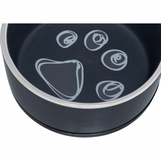 Trixie Keramiknapf Pfote mit Gummiring - 0,4 l/ø 12 cm