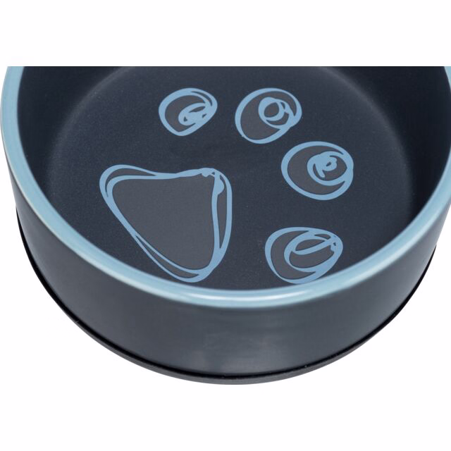 Trixie Keramiknapf Pfote mit Gummiring - 0,75 l/ø 16 cm