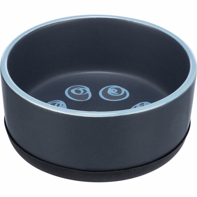 Trixie Keramiknapf Pfote mit Gummiring - 0,75 l/ø 16 cm