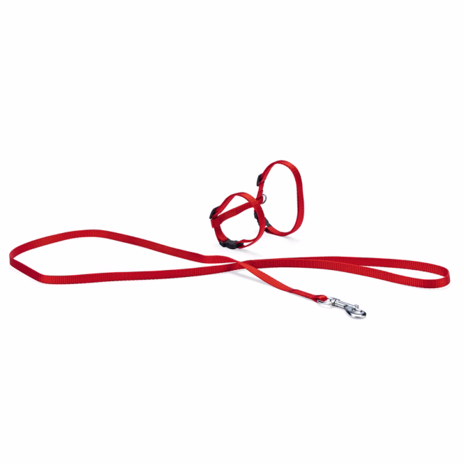 Karlie ASP Katzengeschirr mit Leine - Rot