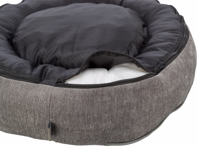 Trixie Vital Bett Lennox, rund - grau - ø 60 cm