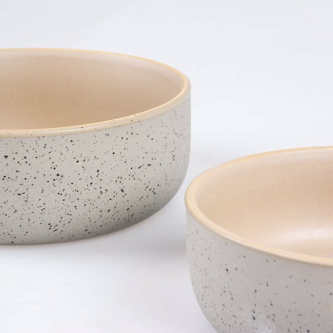 Duvoplus Keramiknapf Stone Smooth Dune - 680ml - 16x16x6cm